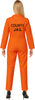 GP89095 – Dieb Karneval Jumpsuit Kostüm Orange – Größe: 36 - 38 (S), 38 - 40 (M), 42 - 44 (L) – Farbe: Orange