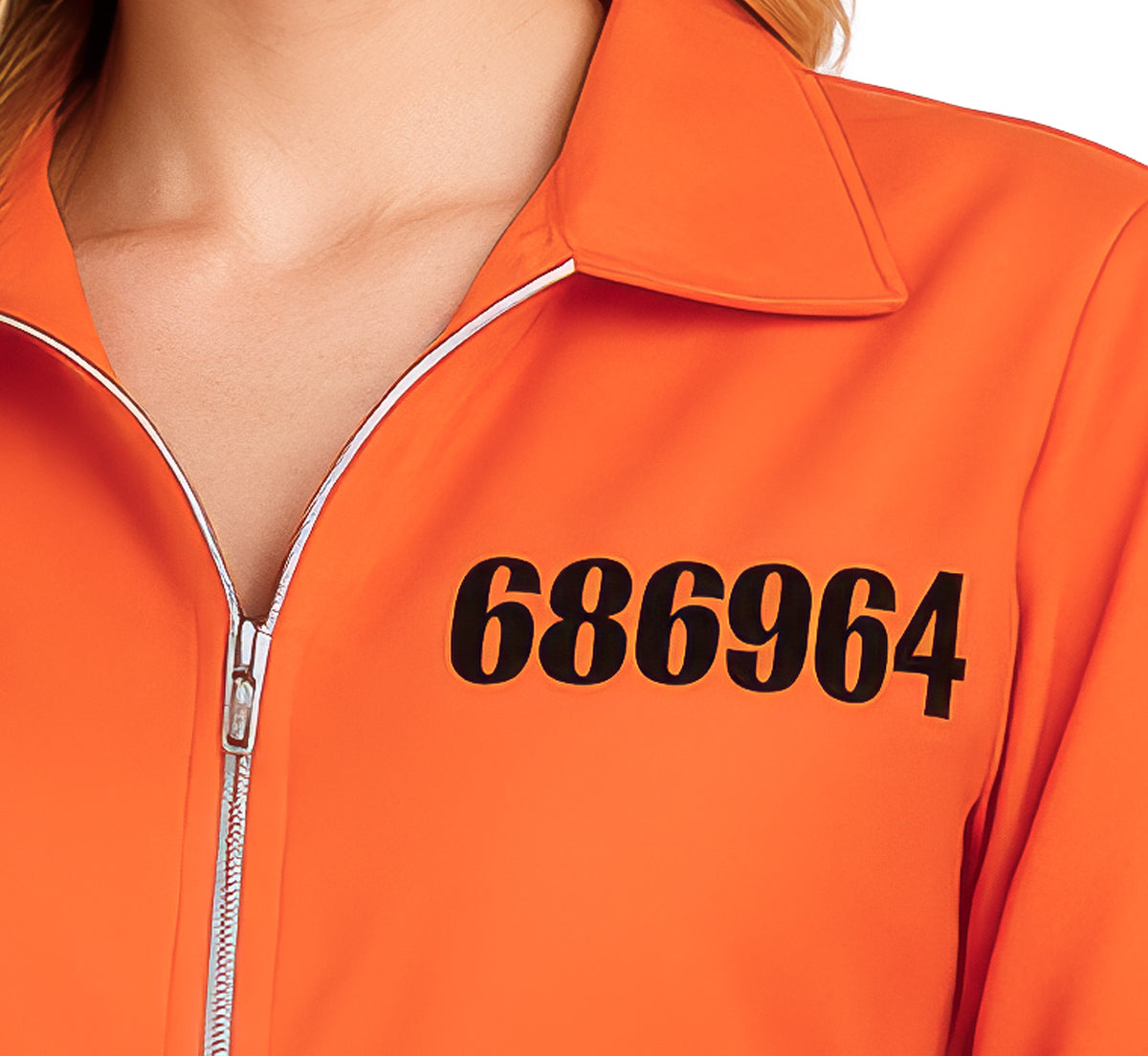 GP89095 – Dieb Karneval Jumpsuit Kostüm Orange – Größe: 36 - 38 (S), 38 - 40 (M), 42 - 44 (L) – Farbe: Orange