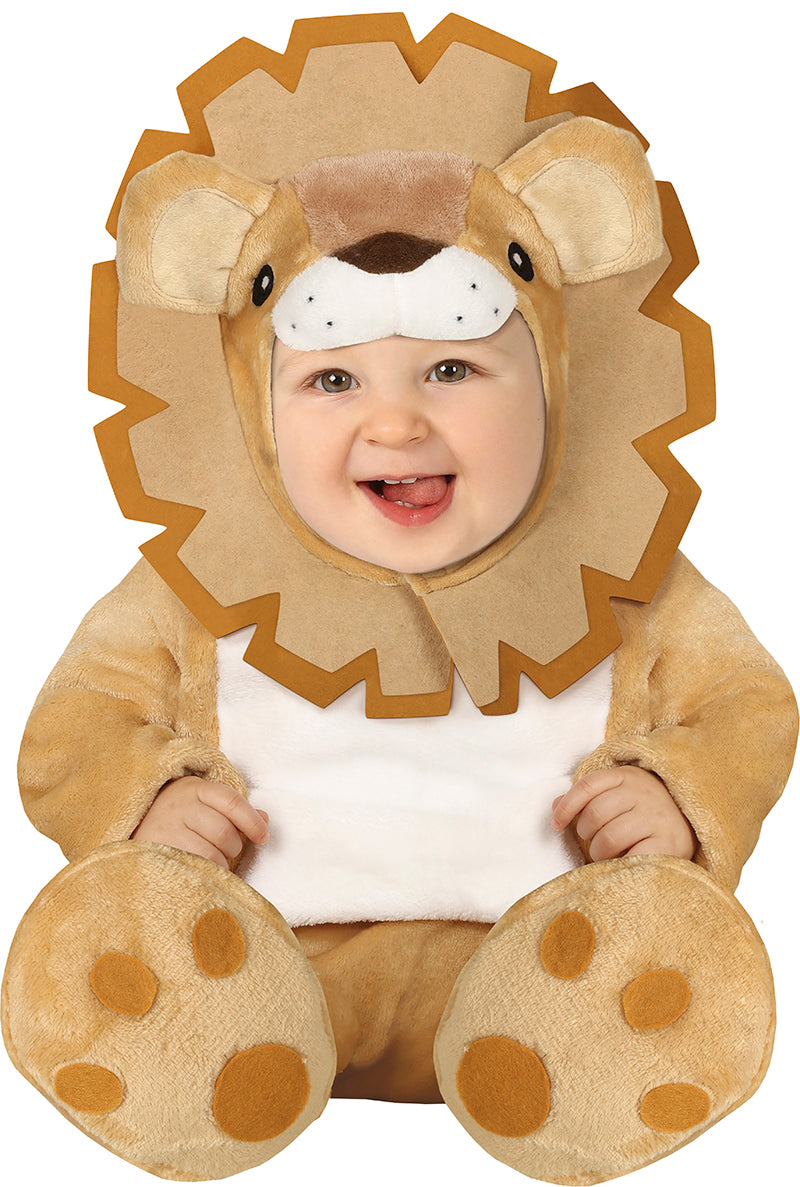 GP87823 – Löwen Kostüm für Babys mit Mähne – Größe: 74/80 – Farbe: Braun