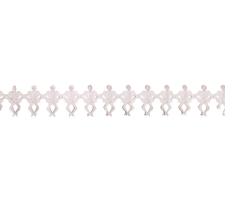 GP8968 – Halloween Skelett Girlande Dekoration – Farbe: Weiß