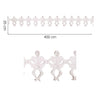 GP8968 – Halloween Skelett Girlande Dekoration – Farbe: Weiß