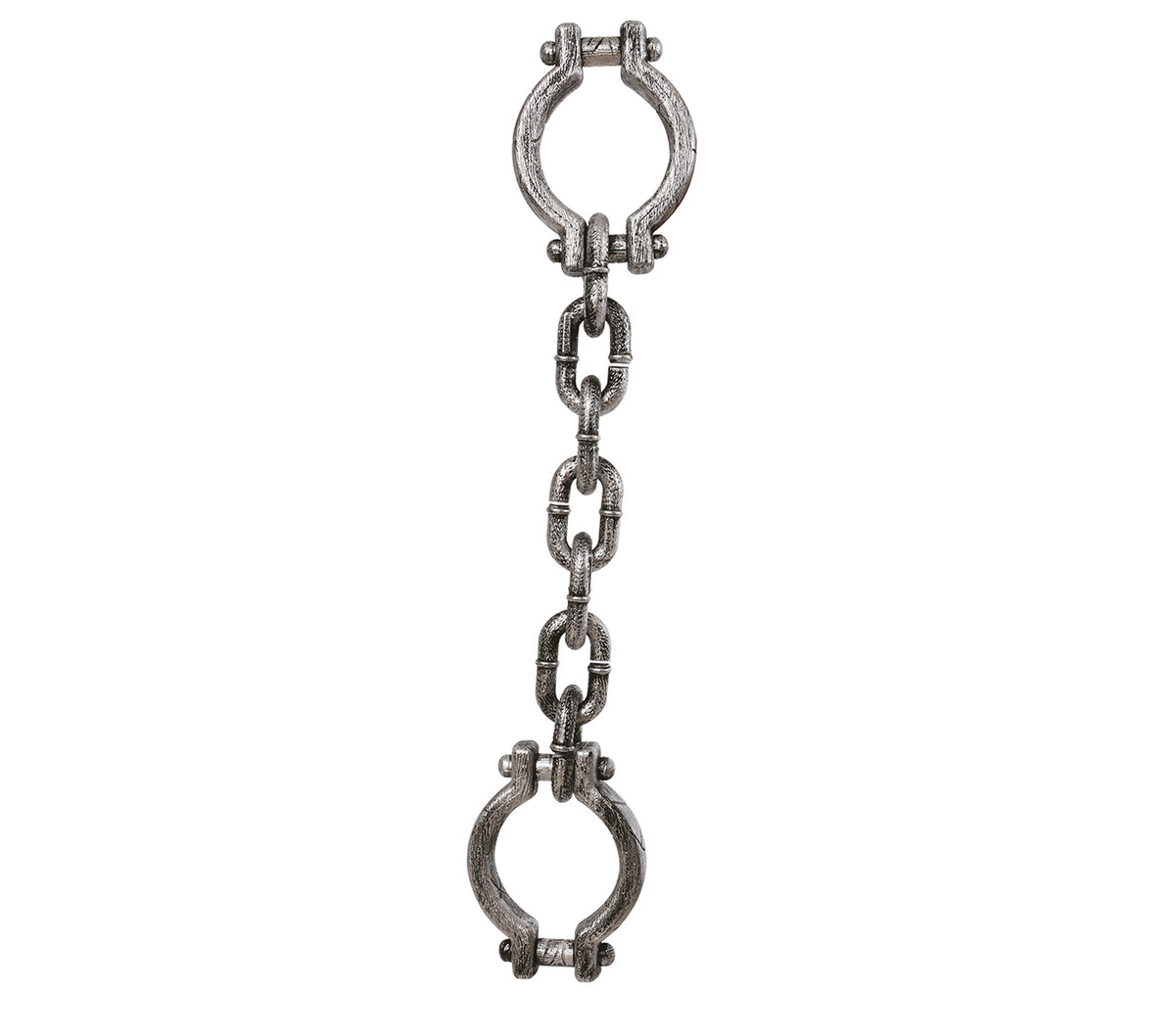 GP19766 – Handfesseln für Erwachsene 52 cm mit Kette – Farbe: Silber