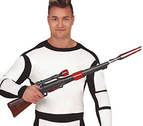 GP16031 – Weltraum Gewehr für Erwachsene 80 cm Sci Fi – Farbe: Schwarz, Ansicht 2