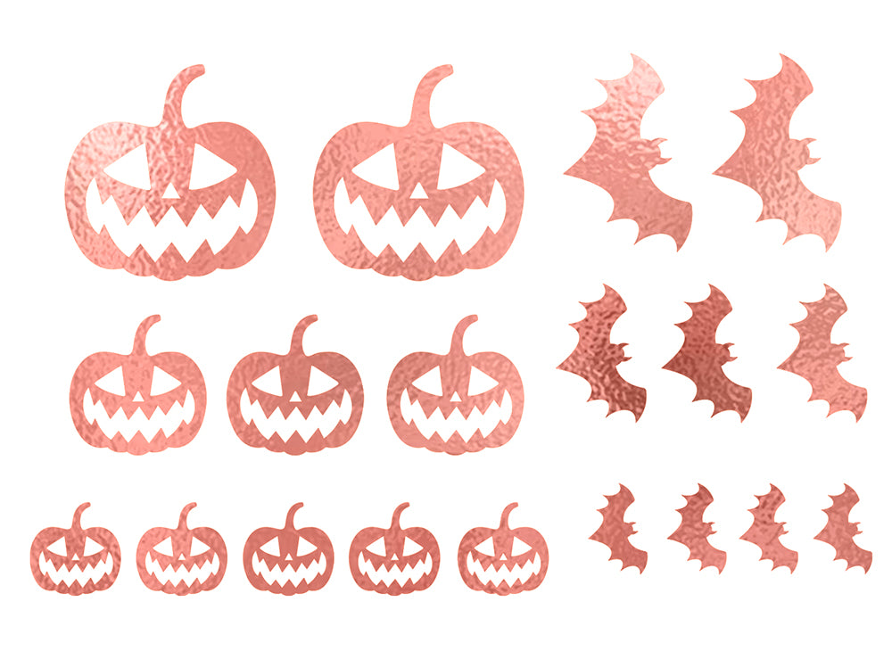 GP15667 – Halloween Tattoos für Erwachsene 15 x 11 cm – Farbe: RosÉgold