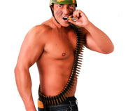 Patronengurt für Erwachsene 140 cm Militär, Bild 2