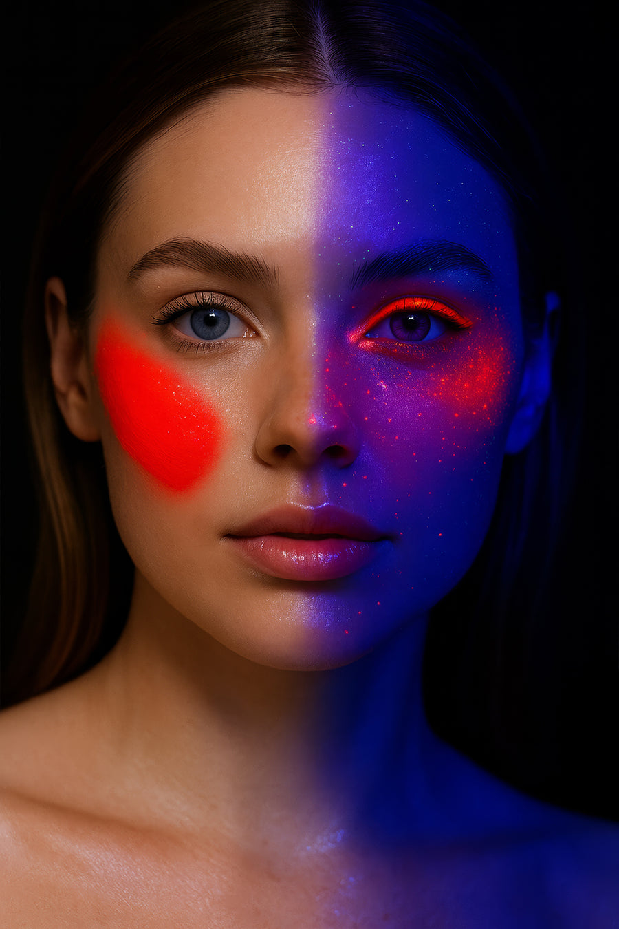 GP15658 – Neon Schminke 10 ml UV Schwarzlicht – Farbe: Rot, Ansicht 2