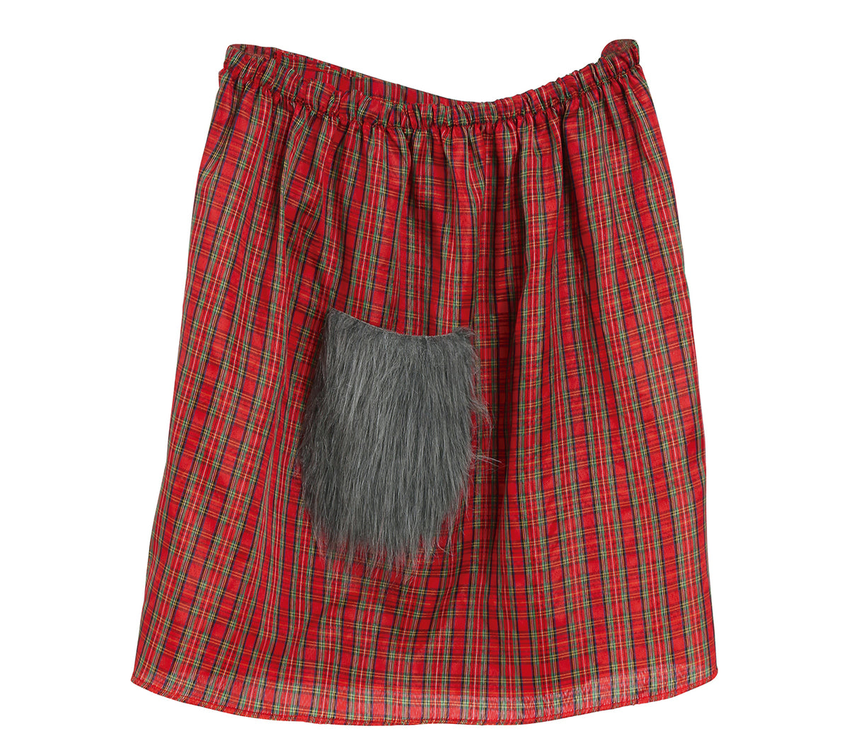 GP18401 – Kilt für Herren 95 x 55 cm rot kariert – Farbe: Rot