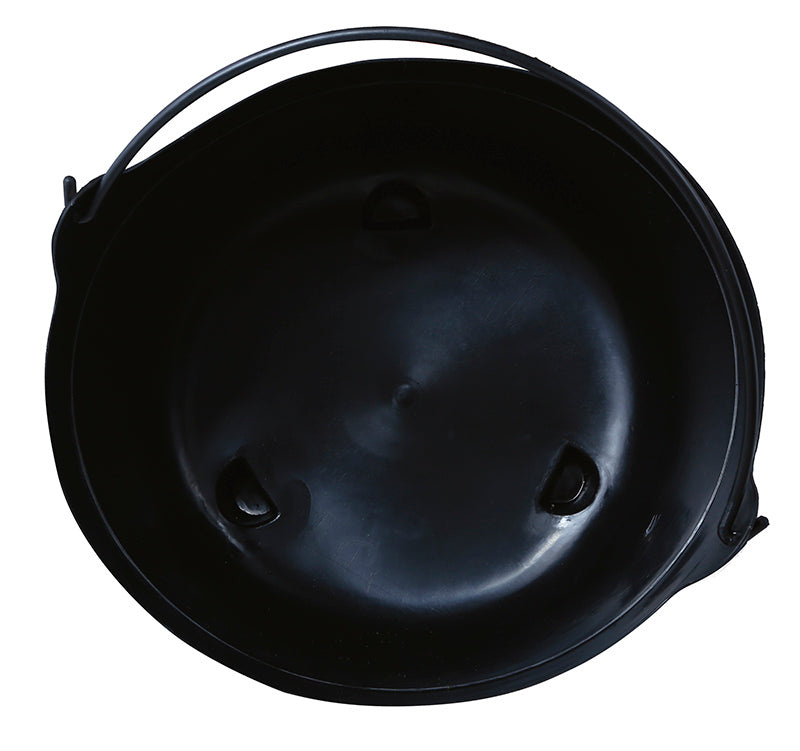 GP19411 – Hexenkessel 24 cm schwarz mit Henkel – Farbe: Schwarz