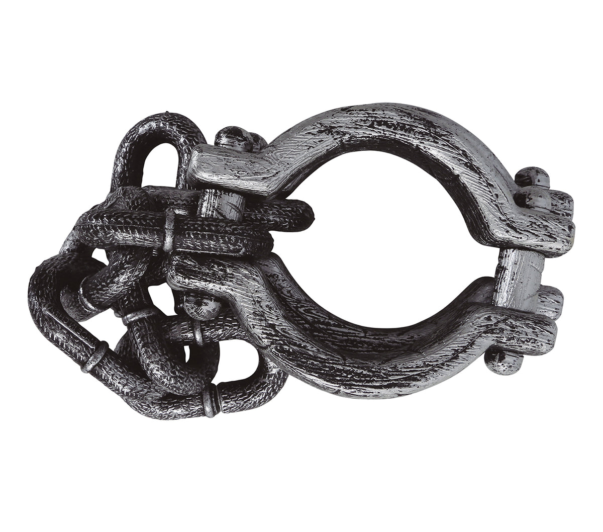 GP19766 – Handfesseln für Erwachsene 52 cm mit Kette – Farbe: Silber
