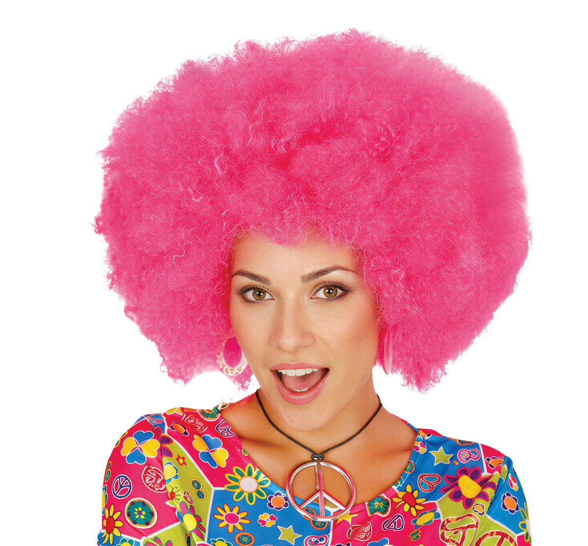 GP4007 – Afro Perücke für Damen extra groß – Farbe: Pink
