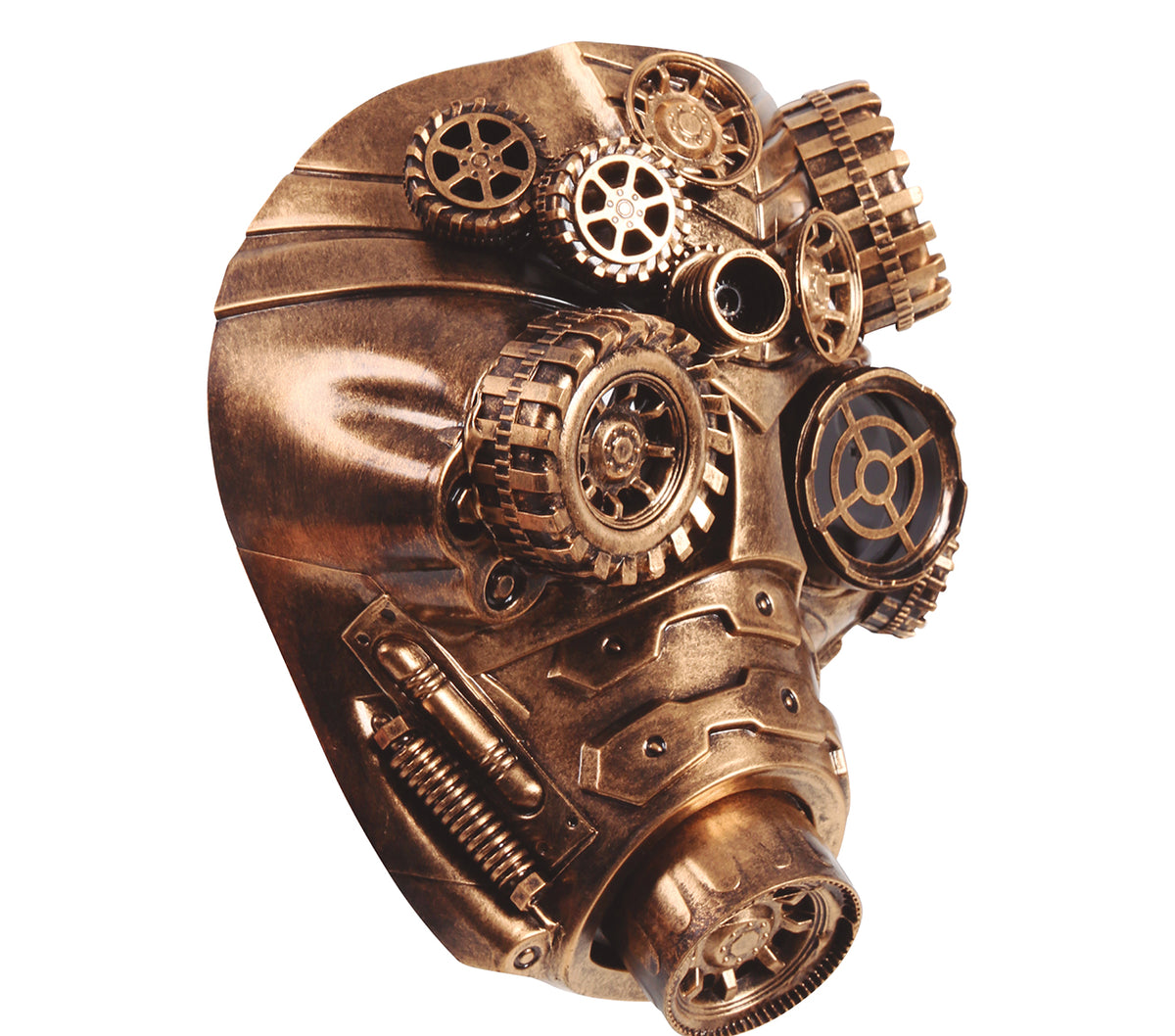 GP2511 – Steampunk Maske für Erwachsene mit Zahnrädern – Farbe: Bronze