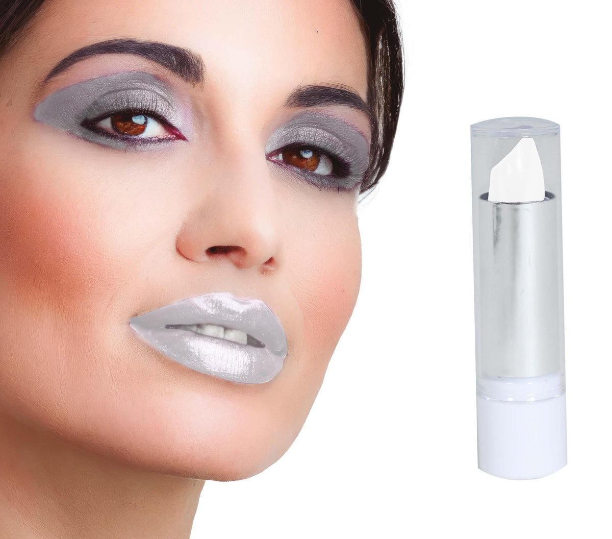 GP15460 – Kostüm Lippenstift Lippen Make up – Farbe: Weiß