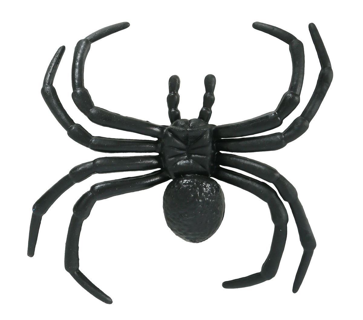 GP26184 – Deko Spinnen 4 Stück 8 cm schwarz – Farbe: Schwarz