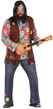 Hippie Kostüm für Herren mit Fransenweste, Bild 20