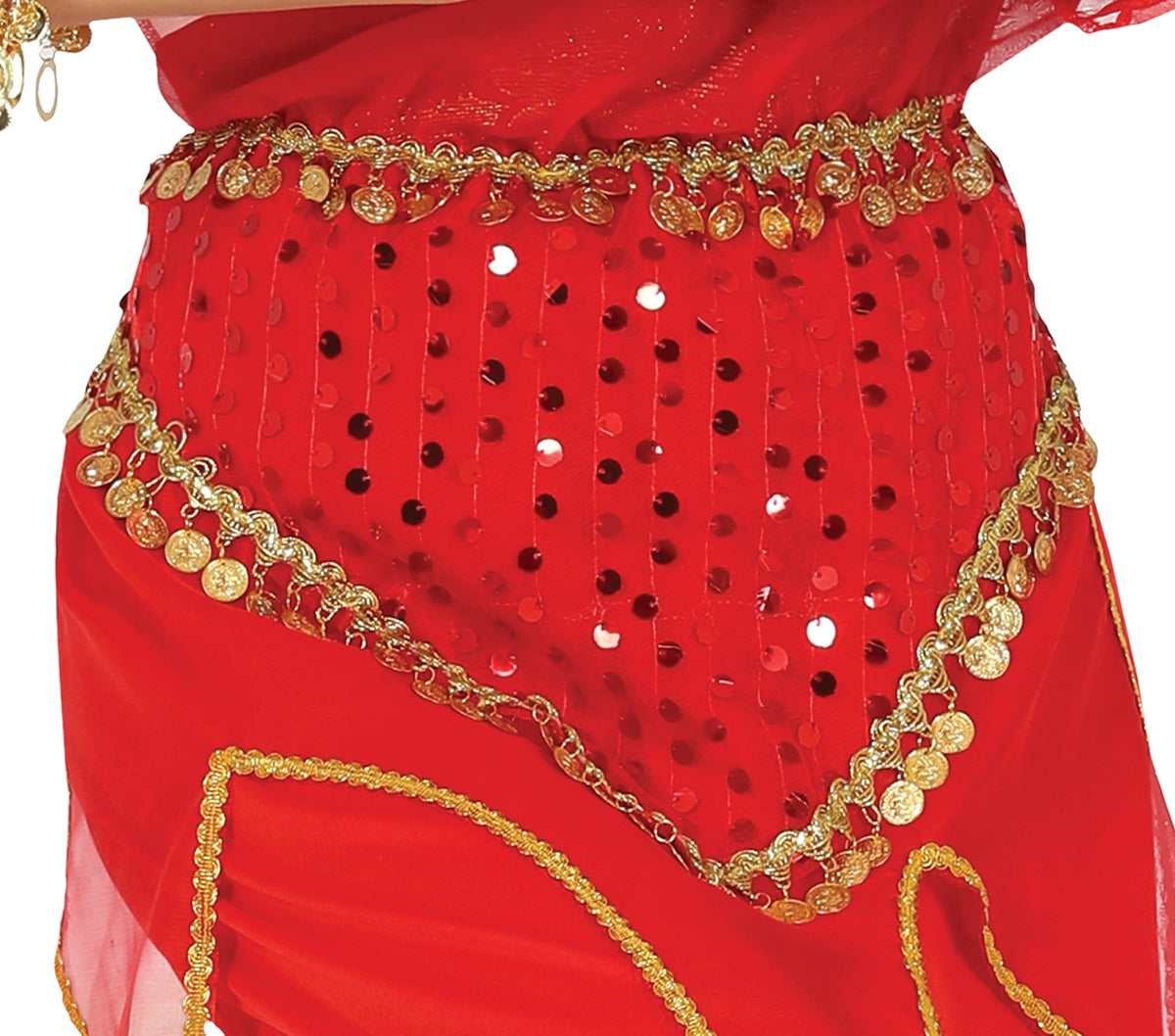 GP79146 – Inderin Kostüm für Damen rot Bollywood – Größe: 38 - 40 (M) – Farbe: Rot