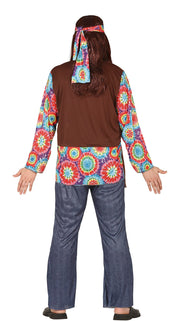 Hippie Kostüm für Herren mit Fransenweste, Bild 21