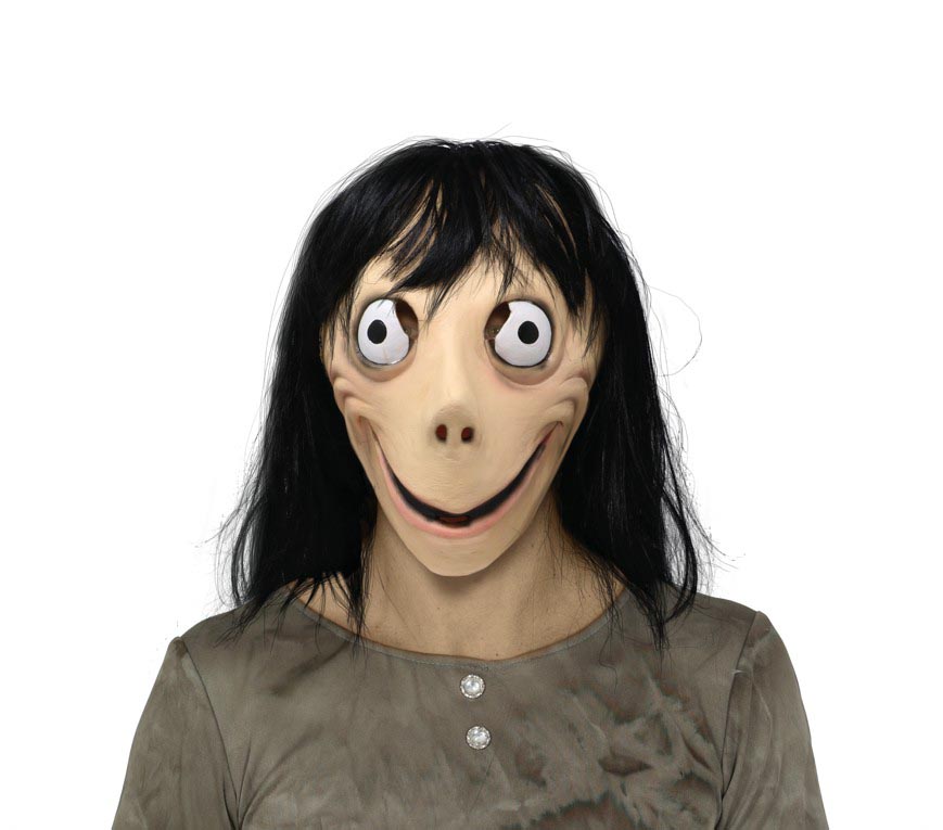 GP2943 – Latex Horror Mädchen Maske für Erwachsene – Farbe: Beige