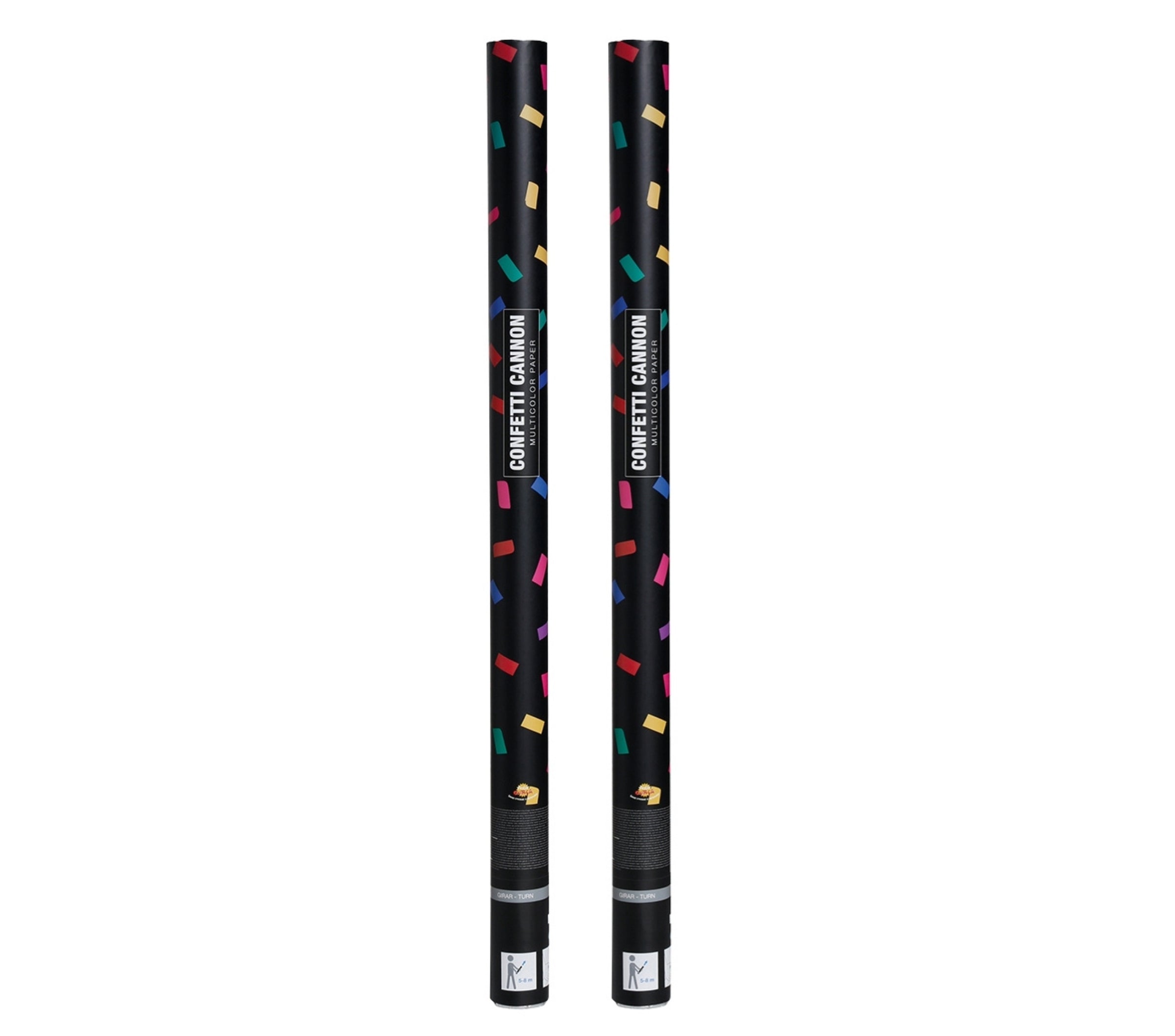 FFB0001 – Konfetti Kanone Party Popper 80cm – Größe: 2x Konfettikanone