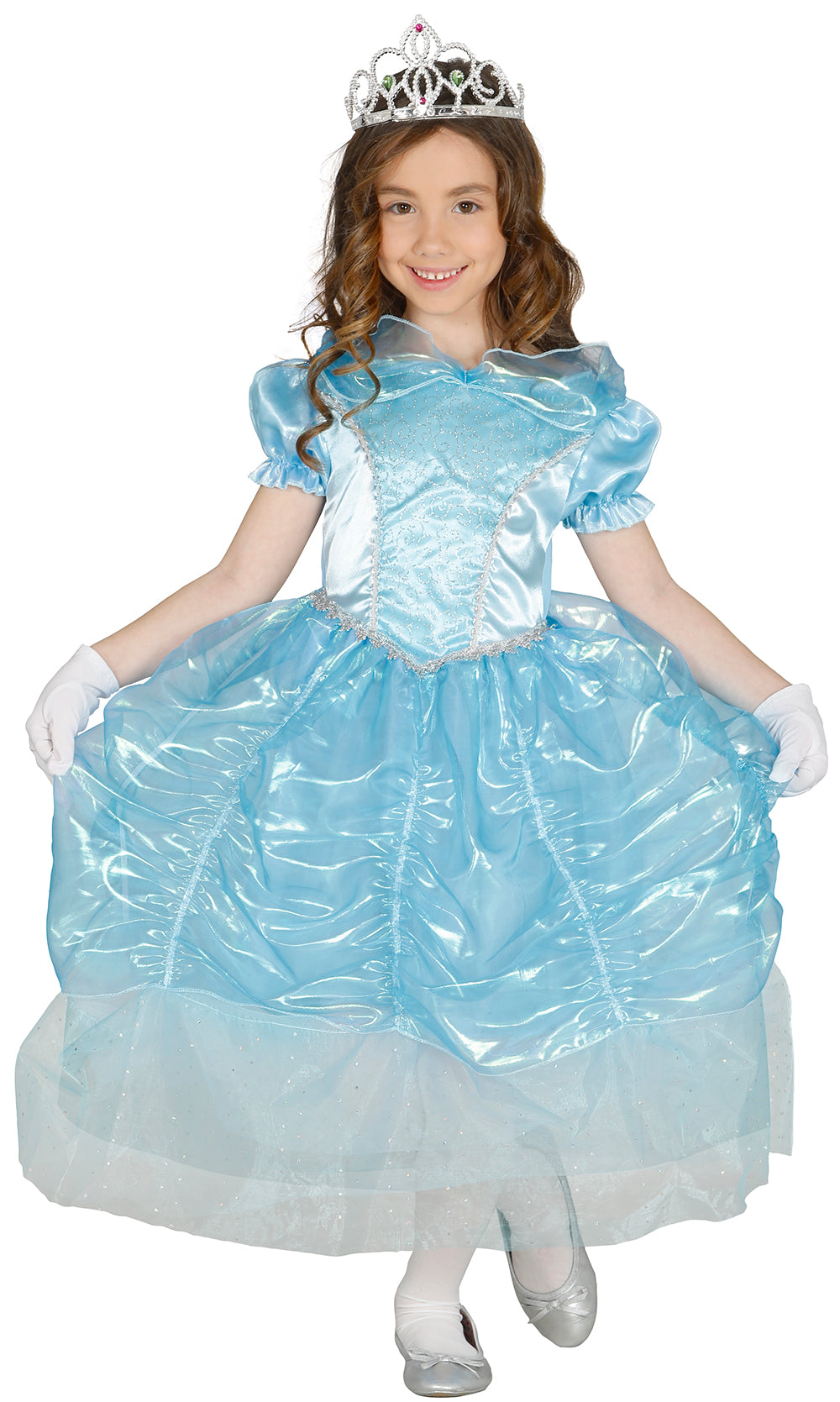 GP85867 – Schwanenprinzessin Kleid für Mädchen blau – Größe: 110/116 – Farbe: Blau
