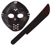 Killer Maske mit Machete für Erwachsene 54 cm, Bild 3