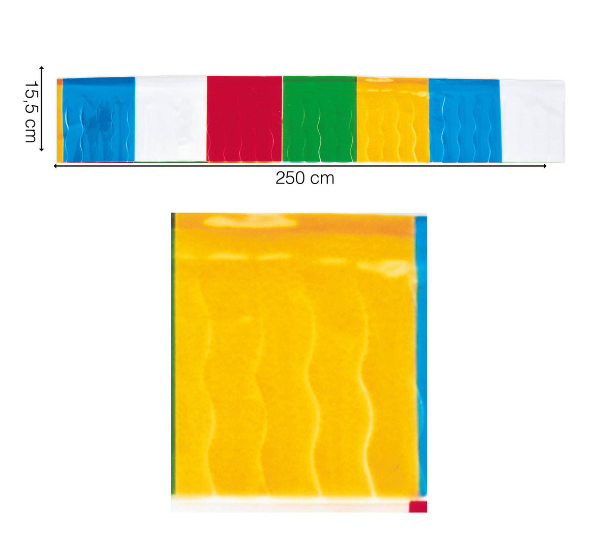 GP8863 – Fransengirlande 25 m bunt Partydeko – Farbe: Mehrfarbig