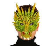Drachen Halbmaske für Erwachsene grün, Bild 1