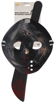Killer Maske mit Machete für Erwachsene 54 cm, Bild 4