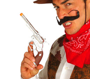 Cowboy Revolver für Erwachsene 25 cm silber, Bild 2