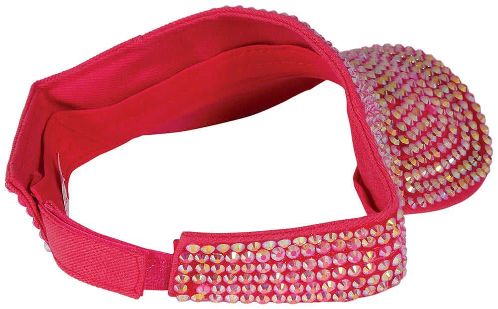 GP13827 – Strass Visor für Erwachsene 80er Jahre – Farbe: Pink
