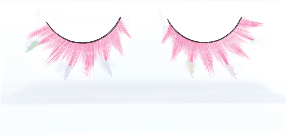 GP15091 – Party Wimpern für Erwachsene mit Motiv – Farbe: Pink / Gelb
