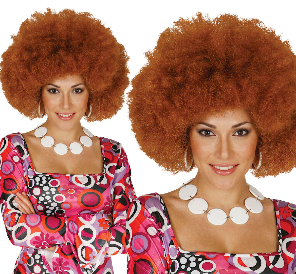 GP4007 – Afro Perücke für Damen extra groß – Farbe: Braun