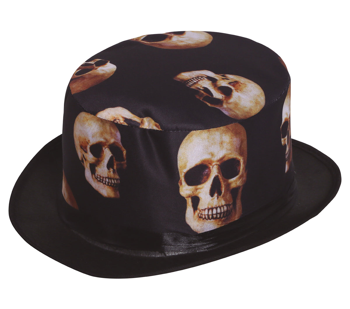 GP13190 – Totenkopf Zylinder für Erwachsene – Farbe: Schwarz