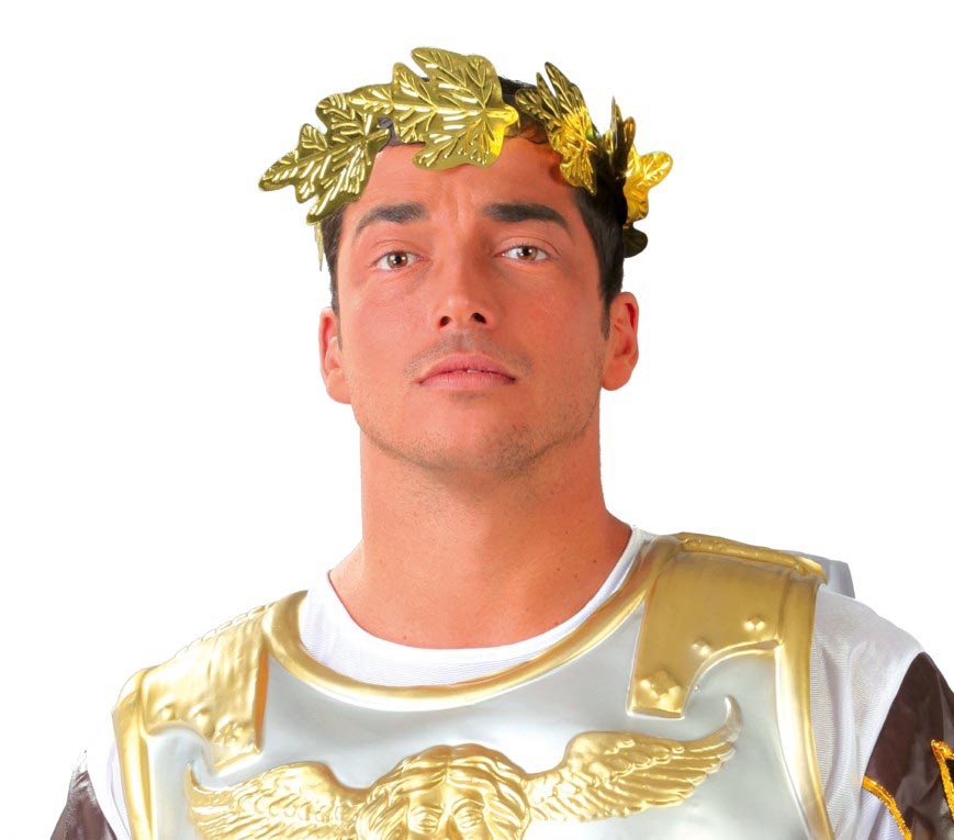 GP16302 – Cäsar Lorbeerkranz für Herren gold – Farbe: Gold, Ansicht 2