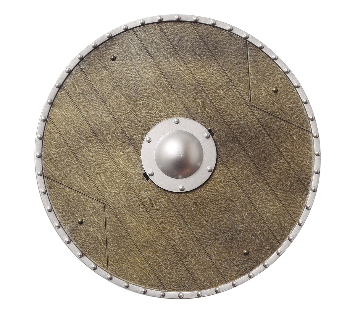 GP18576 – Wikingerschild für Erwachsene 40 cm Holzoptik – Farbe: Braun