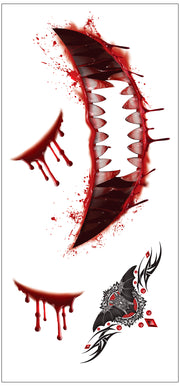 Horror Tattoos für Erwachsene 30 x 13 cm, Bild 17