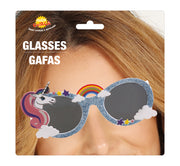 Einhorn Brille für Erwachsene mit Glitzer, Bild 4
