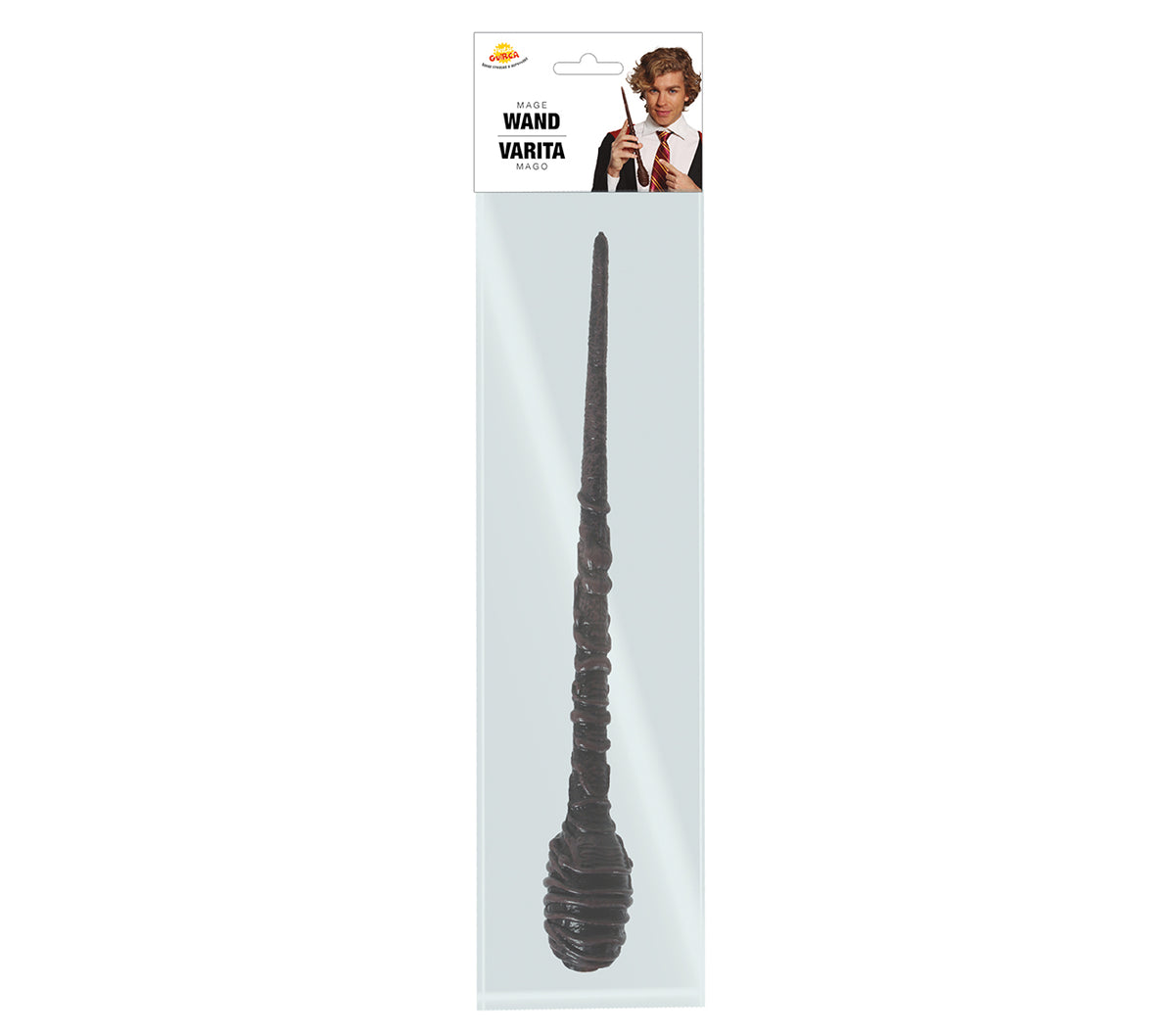 GP18186 – Zauberstab für Erwachsene 25 cm Zauberer – Farbe: Braun