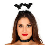 Fledermaus Haarreif für Erwachsene schwarz, Bild 2