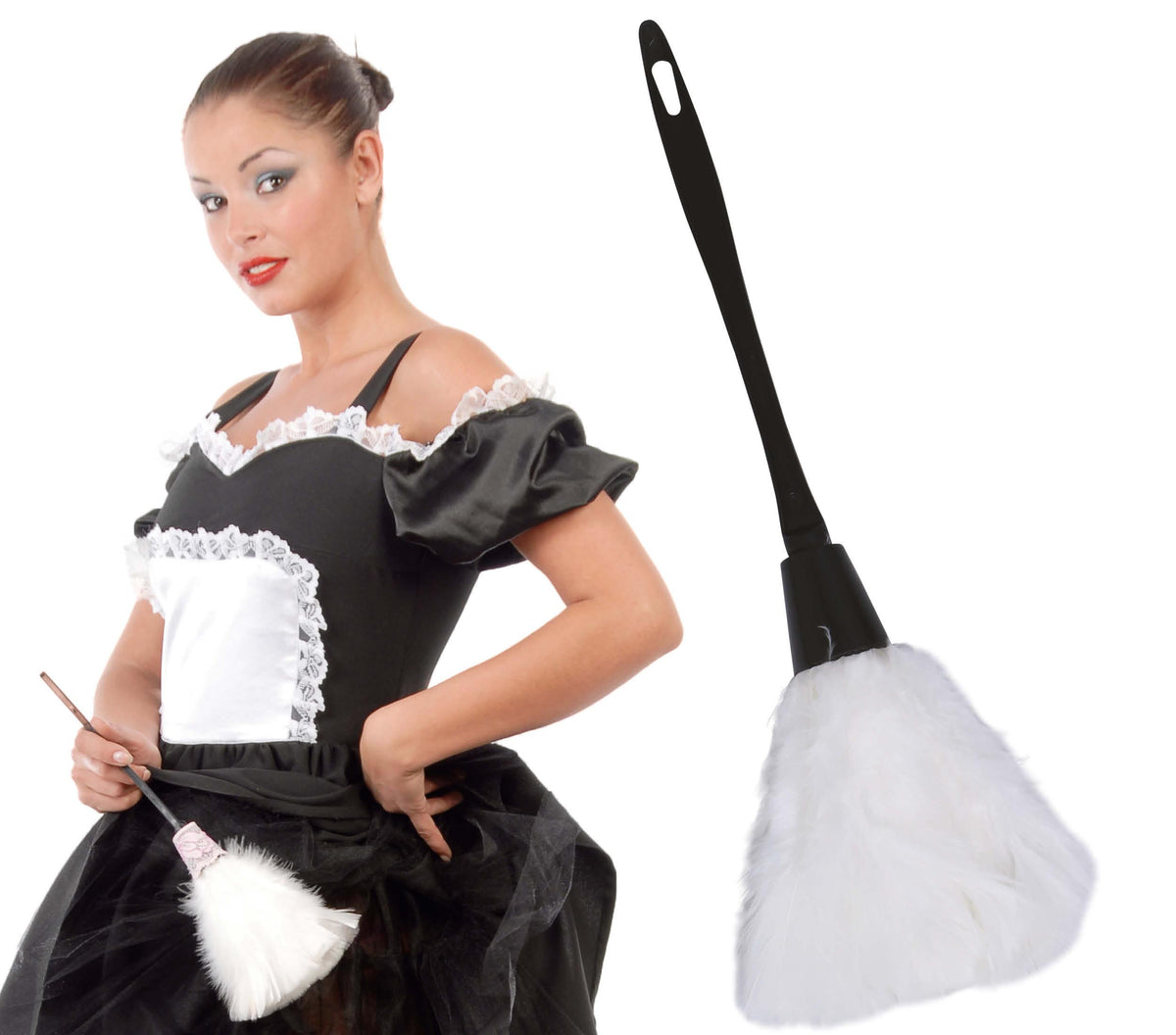 GP16737 – Federstaubwedel für Erwachsene 35 cm – Farbe: Weiß