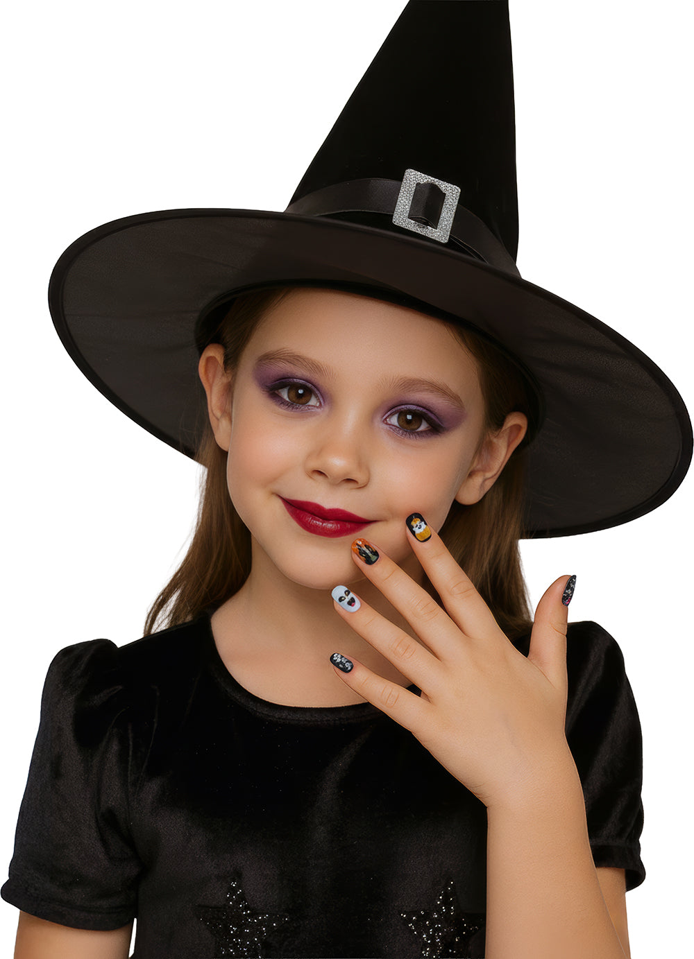 GP15954 – Halloween Fingernägel für Kinder selbstklebend – Farbe: Geister