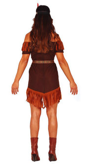 Indianerin Kostüm für Damen mit Fransen, Bild 2