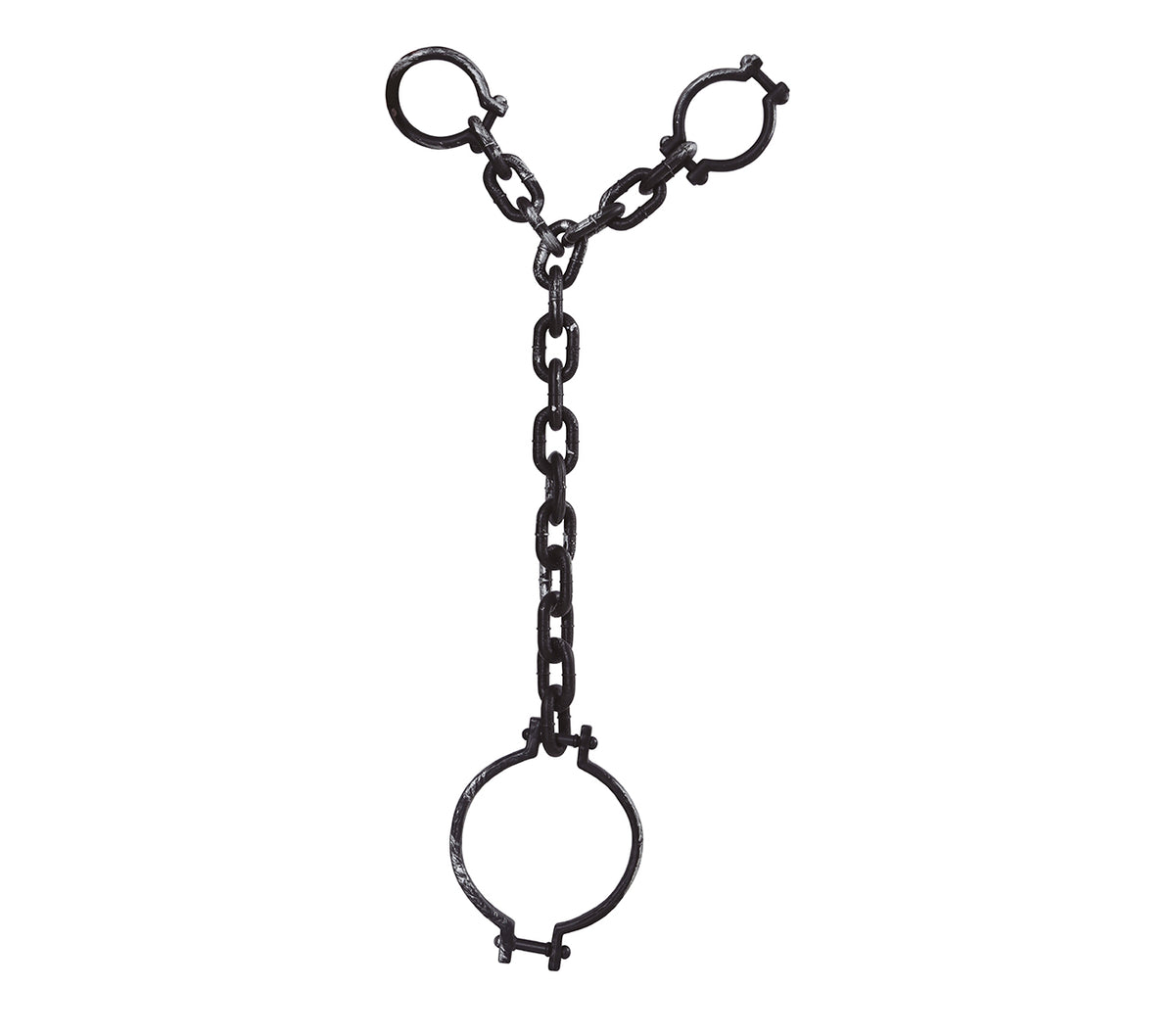 GP26095 – Sträfling Fesseln für Erwachsene 110 cm – Farbe: Silber