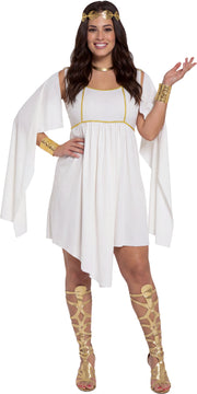 Griechin Kostüm für Damen mit Schal beige, Bild 7