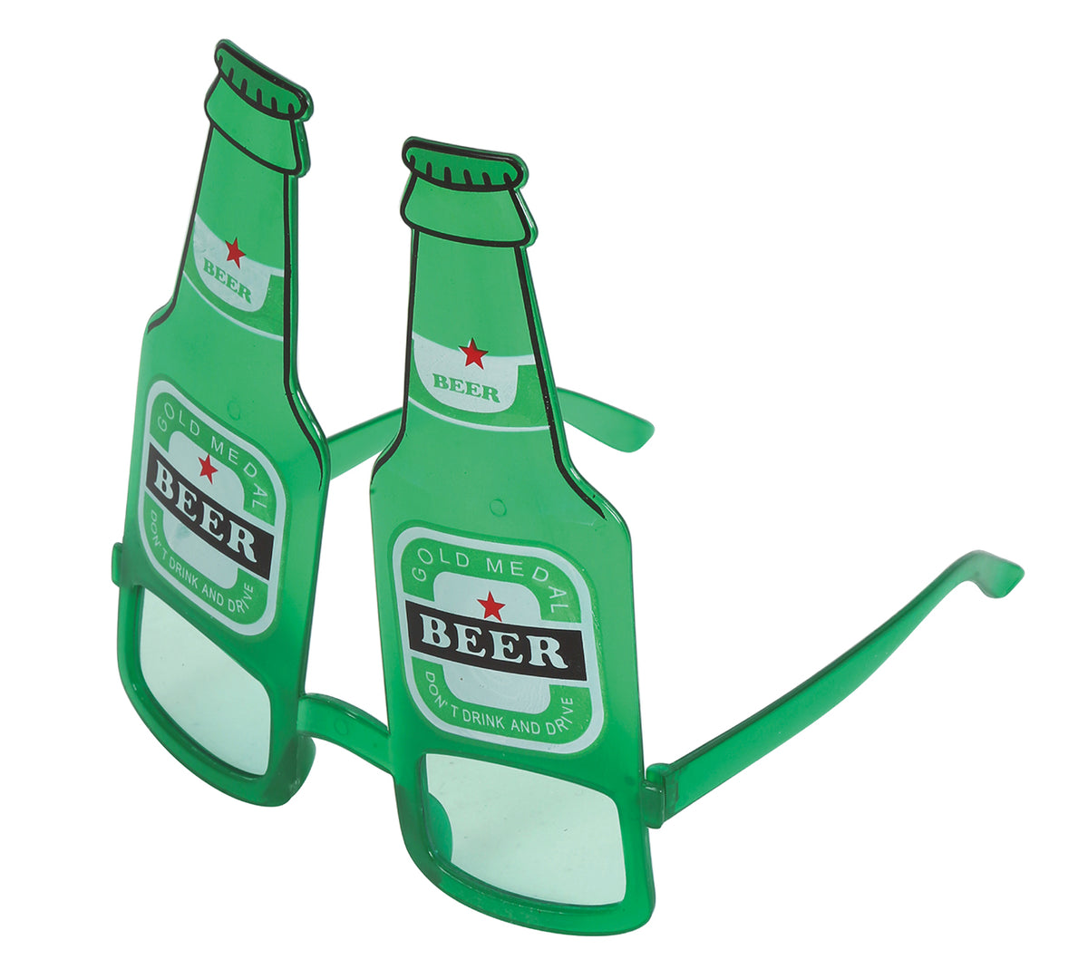 GP18857 – Bierflaschen Brille für Erwachsene grün – Farbe: Grün