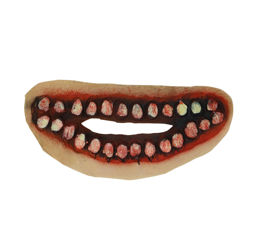 GP2007 – Latex Mundnarbe für Erwachsene 15 cm Horror – Farbe: Beige, Ansicht 2