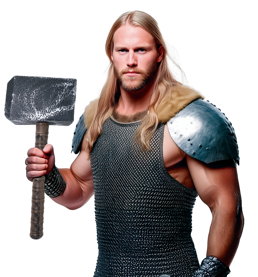 GP18310 – Wikinger Hammer für Erwachsene 50 cm – Farbe: Metallic, Ansicht 2