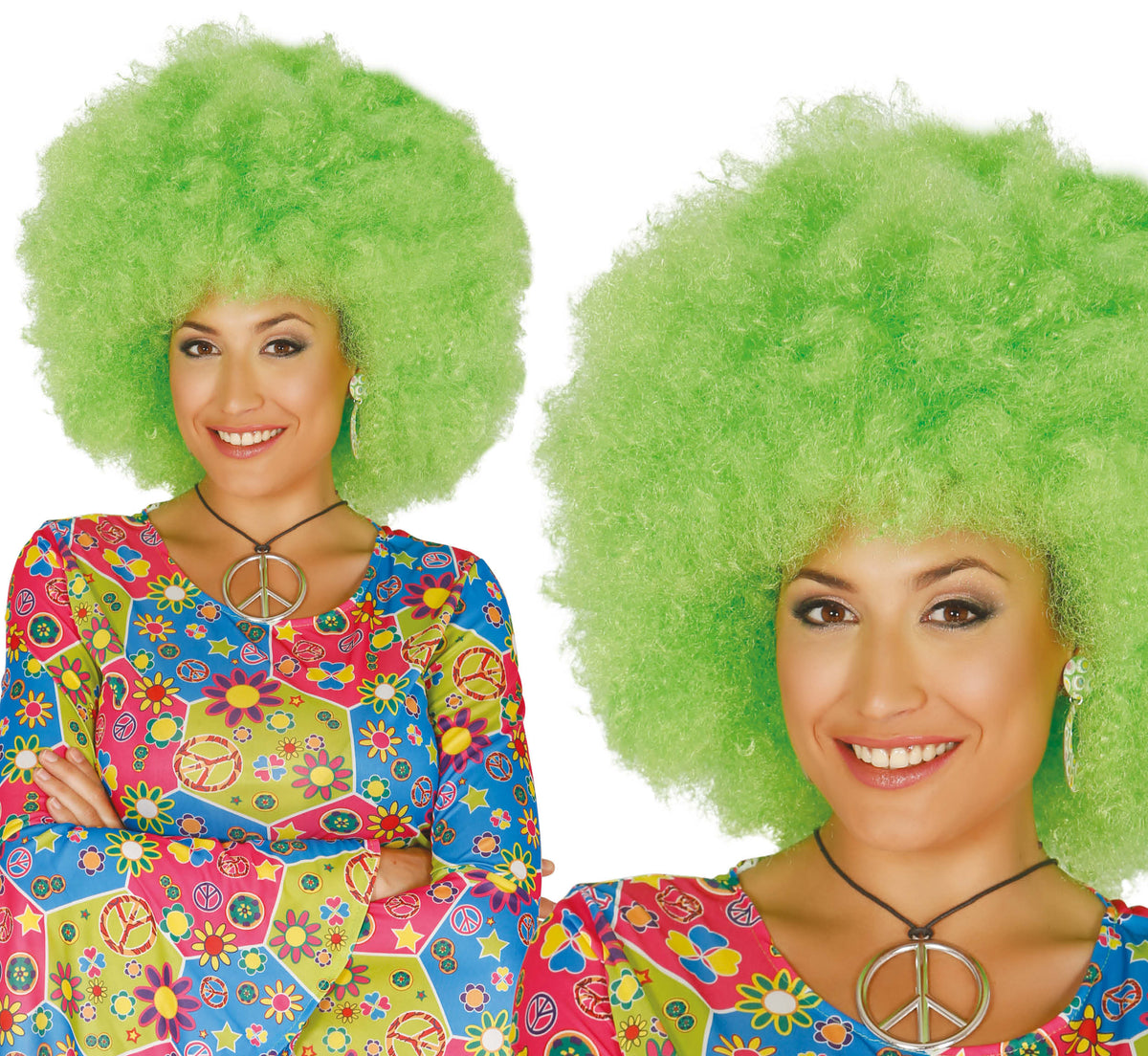 GP4007 – Afro Perücke für Damen extra groß – Farbe: Grün