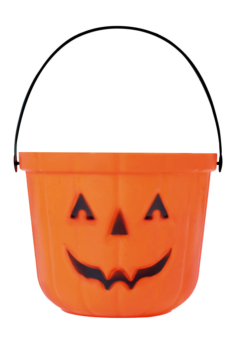 GP24368 – Kürbis Eimer 20 cm Süßes oder Saures – Farbe: Orange