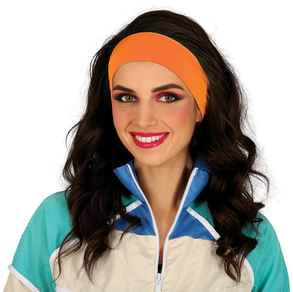 GP13735 – Neon Stirnband für Erwachsene 80er Jahre – Farbe: Orange