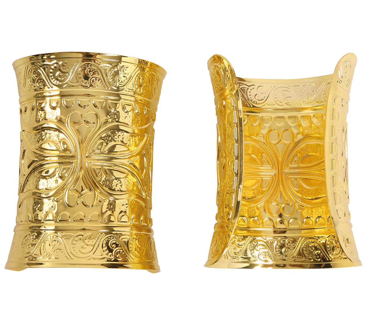 GP18281 – Armreifen für Damen gold 1 Paar 10 cm – Farbe: Gold